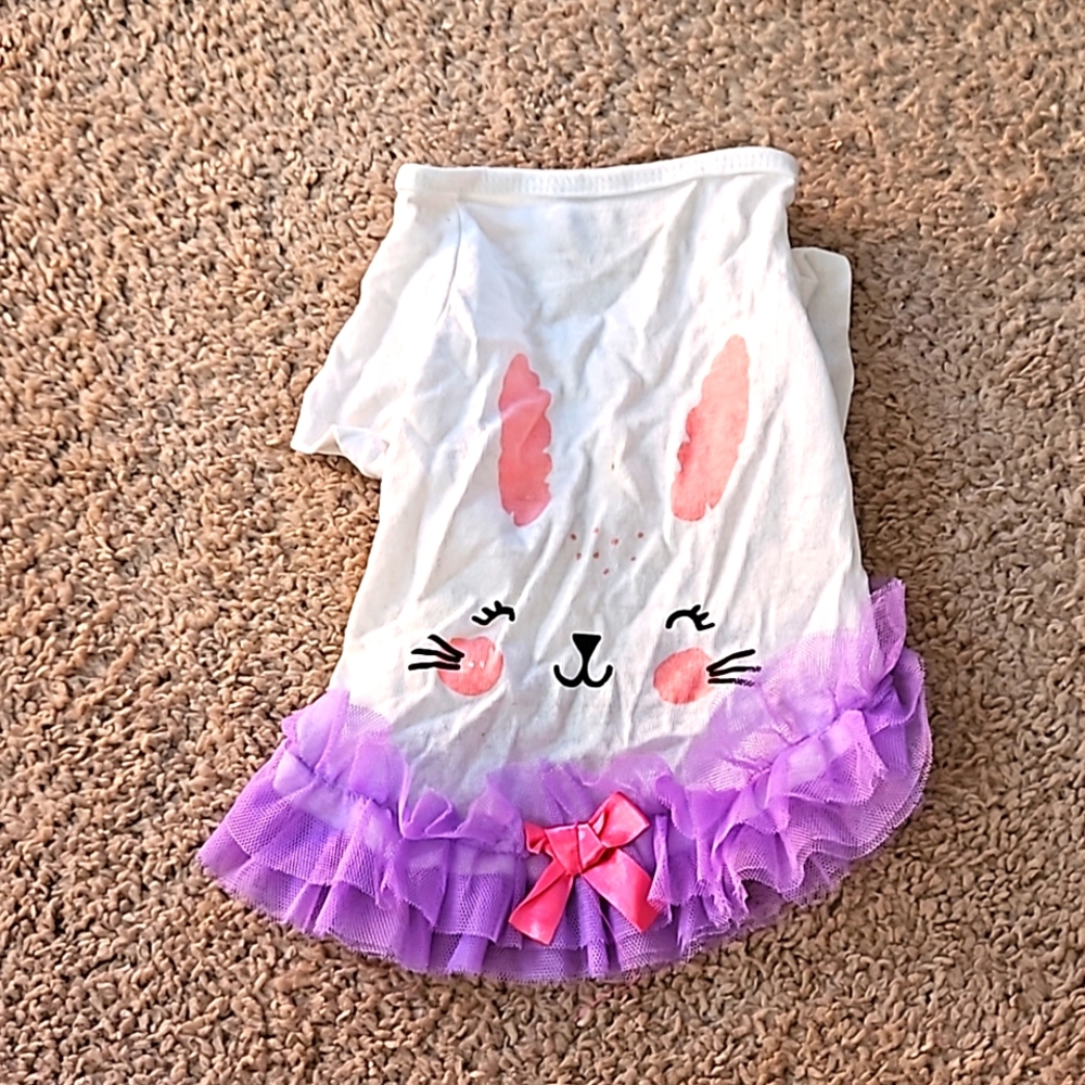 M Bunny dog t shirt